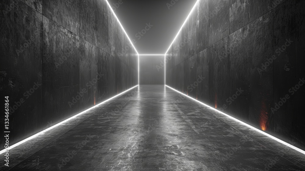 Aufkleber minimalistic clean background with muted dim dark colors and empty space