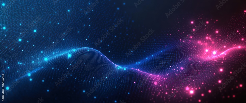 Poster futuristic medical abstract background design with hexagonal grid glowing lights