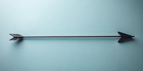 Simple Black Hand-Drawn Arrow: Right Directional Guide for Fashion Photography