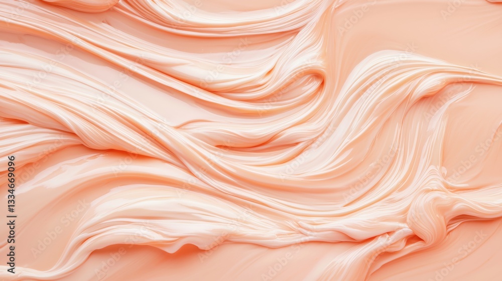 Poster a textured background of light pink, with a swirled pattern and subtle highlights.