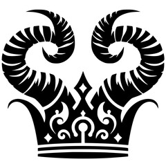 Devil's crown silhouette