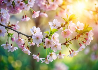 Spring Blossoms Dancing in the Wind: A Nature Walk in Vibrant Colors