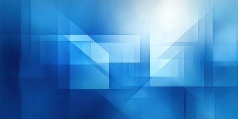 Fototapeta premium Blue Abstract Geometric Design with Smooth Gradients and Modern Digital Art Style
