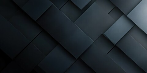 Fototapeta premium Abstract Geometric Pattern with Dark Monochromatic Design and Soft Gradients for Modern Minimalist Background