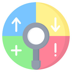 Fototapeta premium Swot Analysis Icon