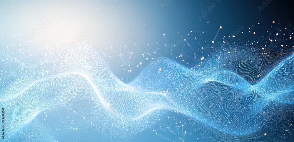 Poster abstract geometric medical innovation background with hexagons digital science concept