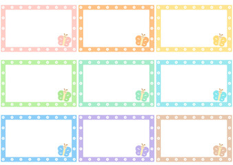 봄 이름표 꽃 이름표 유치원 어린이집 유치원이름표 어린이집이름표 팻말 메모지 식목일 이름표 식목일팻말 도안 일러스트