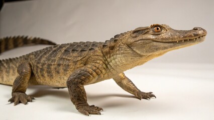 Naklejka premium Eryops on studio background