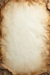 Old paper texture showing burned edges and wrinkled surface