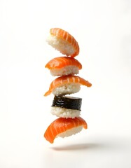 Creative Tower of Flying Sushi - High Detail Magazine Cover Design