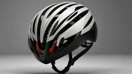 Fototapeta premium Modern 3D Bicycle Helmet: Safety Meets Style