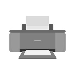 Printer Drawing Vector, Line Art Printing Machine Illustration, Office Device Icon