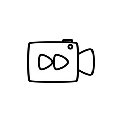 Video Forward Vector Icon, Media Player Button Symbol, Fast Forward Illustration, Video Forward Line Icon Drawing