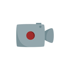 Video Record Vector Icon, Digital Recording Button, Live Stream Symbol Illustration