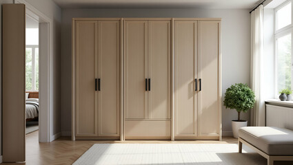 Set of home dressing room wardrobes concept as Set of dressing room wardrobes emphasizing organization modern interior and stylish home storage solutions in  Photo Stock  Concept  and empty space on t