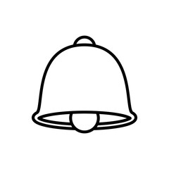 Bells Vector Drawing Clipart, Line Art Bell Illustration, Bell Symbol Vector Line Art Drawing