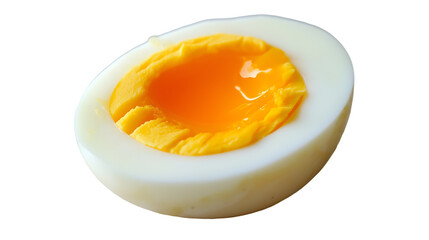 A Half-Boiled Egg on Transparent background. Transparent. PNG Image. 