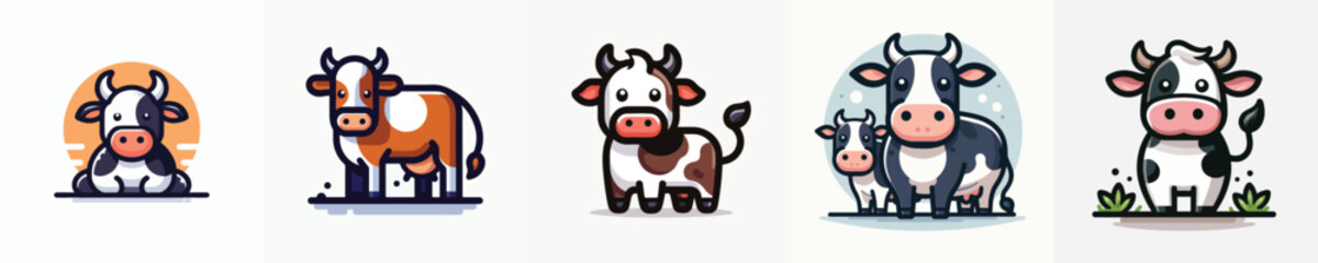 Vector of a cow.