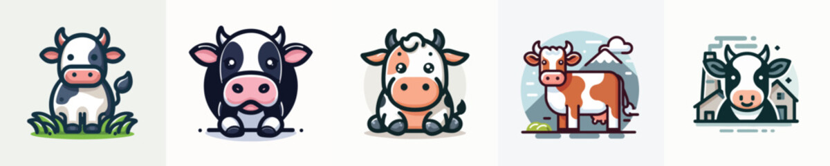 Vector of a cow.
