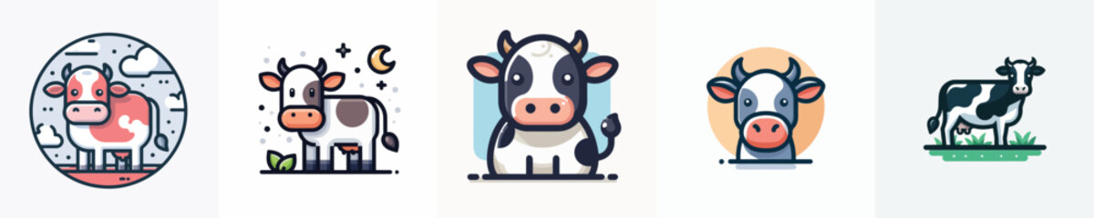 Vector of a cow.