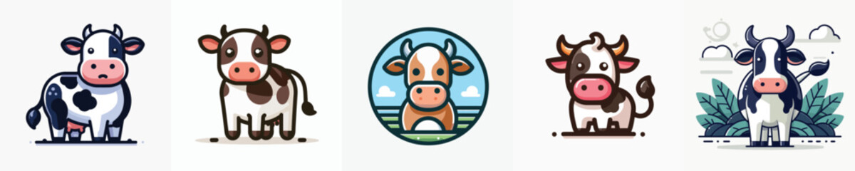 Vector of a cow.