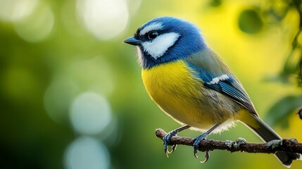 close up of bird is sitting on the bench in the nature, bird in the nature