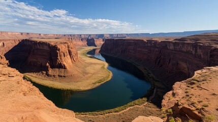 Horseshoe Bend Canyon and Colorado River.