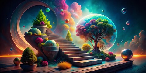 Surreal Step Three: Abstract Journey Towards Enlightenment, Conceptual Photography