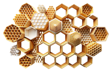Honeycomb structures in different geometric shapes support innovation
