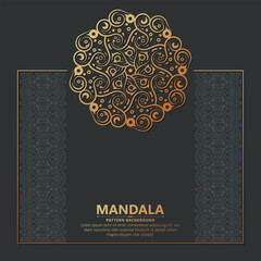 Luxury ornamental mandala background with arabic islamic east pattern style premium