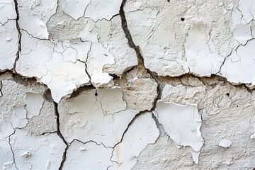 Fototapeta premium Close-Up of Rough Gray Concrete Wall with Textured Surface and Cracks for Abstract Background Image