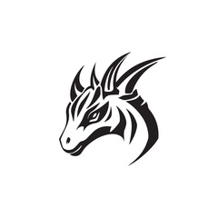 dinosaur face,patterns,black and white image,graphics,vector,logo
