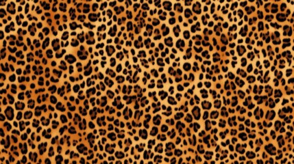 Exquisite Leopard Print Showcasing Intricate Golden-Brown Tones and Black Rosettes Generative AI