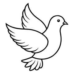 Peaceful Dove Coloring Page
