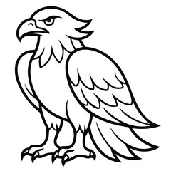 Obraz premium Eagle Coloring Page For Kids