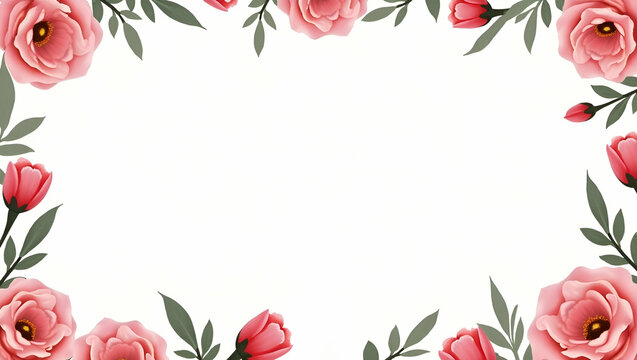 Mothers Day quotes and floral borders border frame with inspirational copy space for Mothers Day concept as Inspirational Mothers Day quotes and elegant floral borders framing space for heartfelt mess