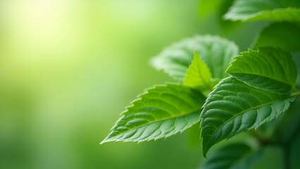 Fototapeta na wymiar Flat Close up green leaf line for background selective focus representing nature freshness and organic elements in design aesthetics. concept as Close up of green leaf line for background with selecti