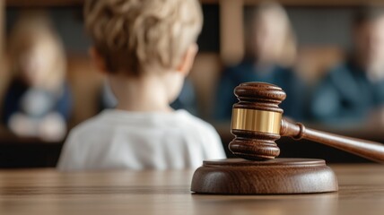 Emotional Turmoil of Divorce Court, a visual representation of a child's distress during custody battles, highlighting the importance of child advocacy and rights in parental separation