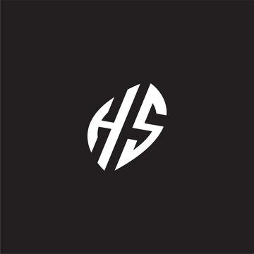 Initial logo design esport HS gaming and bold concept