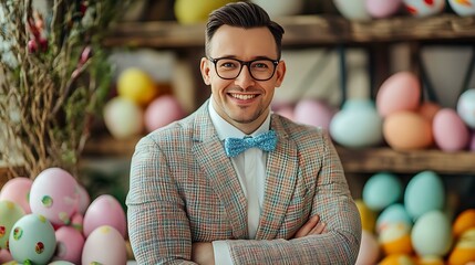 A marketing director highlighting successful case studies from past Easter advertising campaigns