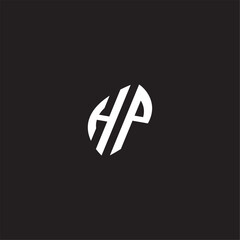 Initial logo design esport HP gaming and bold concept
