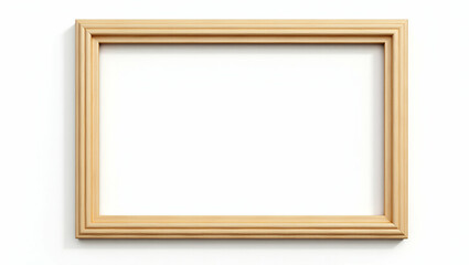 Flat Empty brown wooden frame on transparent background concept as Empty brown wooden frame isolated on transparent background suitable for displaying photos and artwork in  Simple flat cute vector il