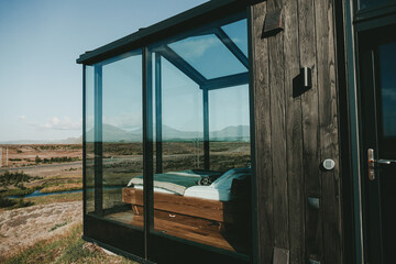 Iceland Luxury Cabin in the wild - glas cabin - honeymoon getaway in Iceland, honeymoon getaway 