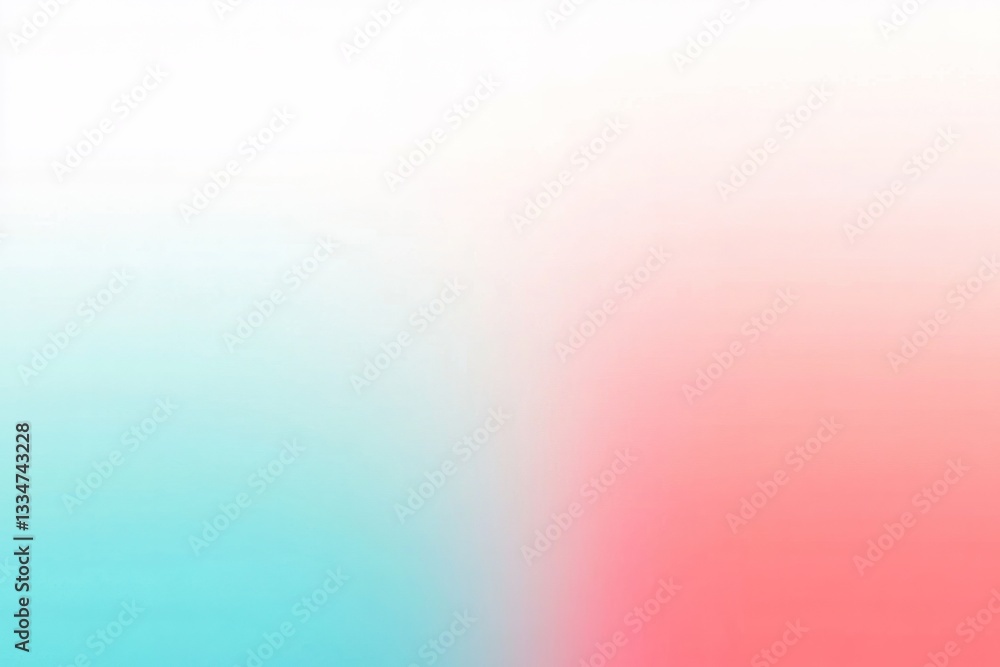 Poster a bold retro gradient with a transition from turquoise to coral, enriched with a grainy overlay that