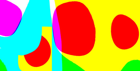 Vibrant, saturated, abstract, pop art wallpaper background poster