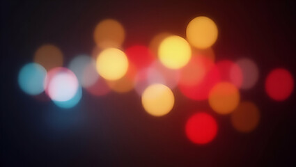Obraz premium Flat Abstract light bokeh background with blurred colorful lights creating visually appealing and artistic effect. concept as Abstract light bokeh background with blurred colorful lights creating visu
