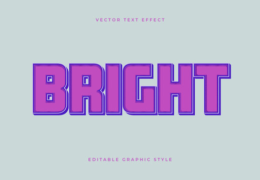 Fuchsia Purple Texture Bold Modern Text Effect