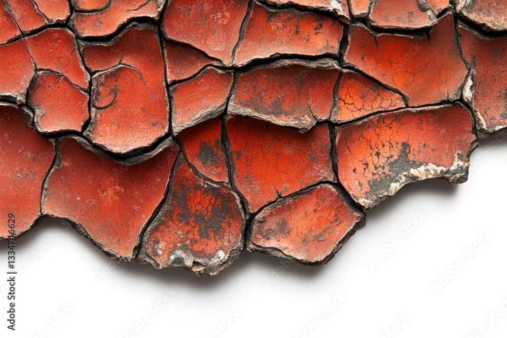 Poster a detailed shot of a red brick wall showing intricate patterns formed by worn-out bricks, emphasizin
