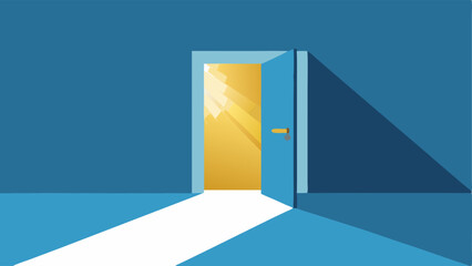 Open Door An open door with sunlight streaming through symbolizing opportunities for growth and the potential to move forward after setbacks.