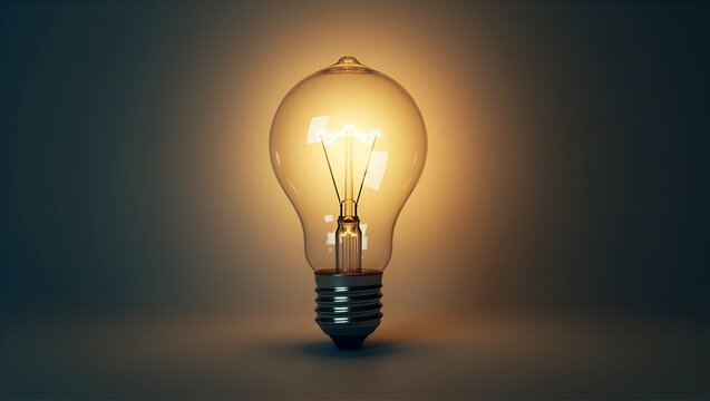 Flat Light bulb symbolizing ideas and innovation showcasing quick tips for smart creativity new innovations energy power growth and success development concept as Light bulb representing ideas and inn